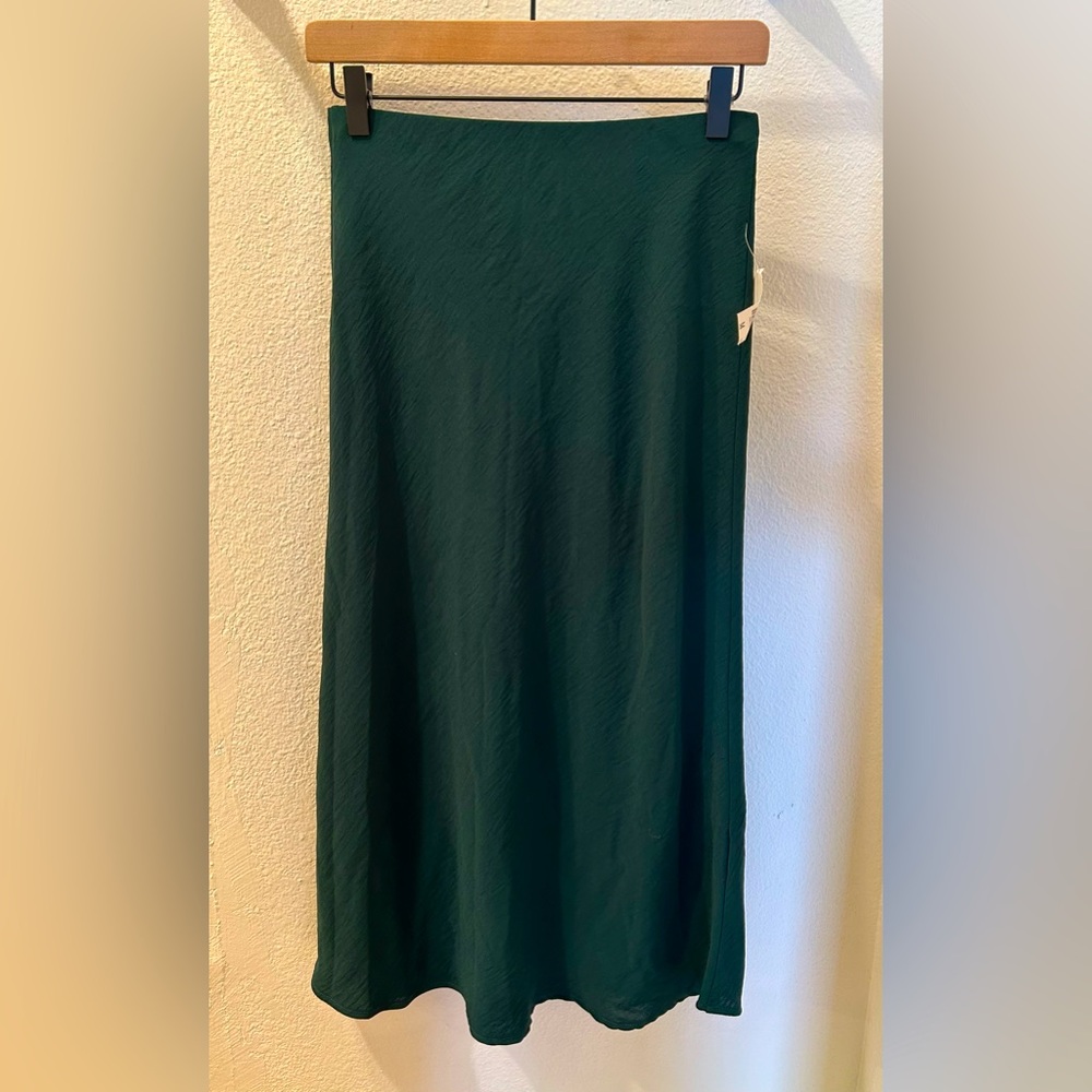 Solid Midi Skirt